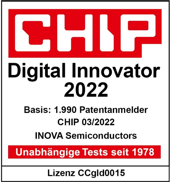 Inova Semiconductors named one of Germany's most innovative companies in various studies by Capital and CHIP